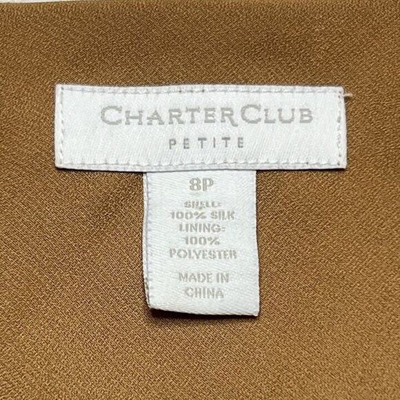 Charter Club Paisley Silk Blouse Pleated Multicolor Women's 8P Bohemian Retro - Picture 4 of 10